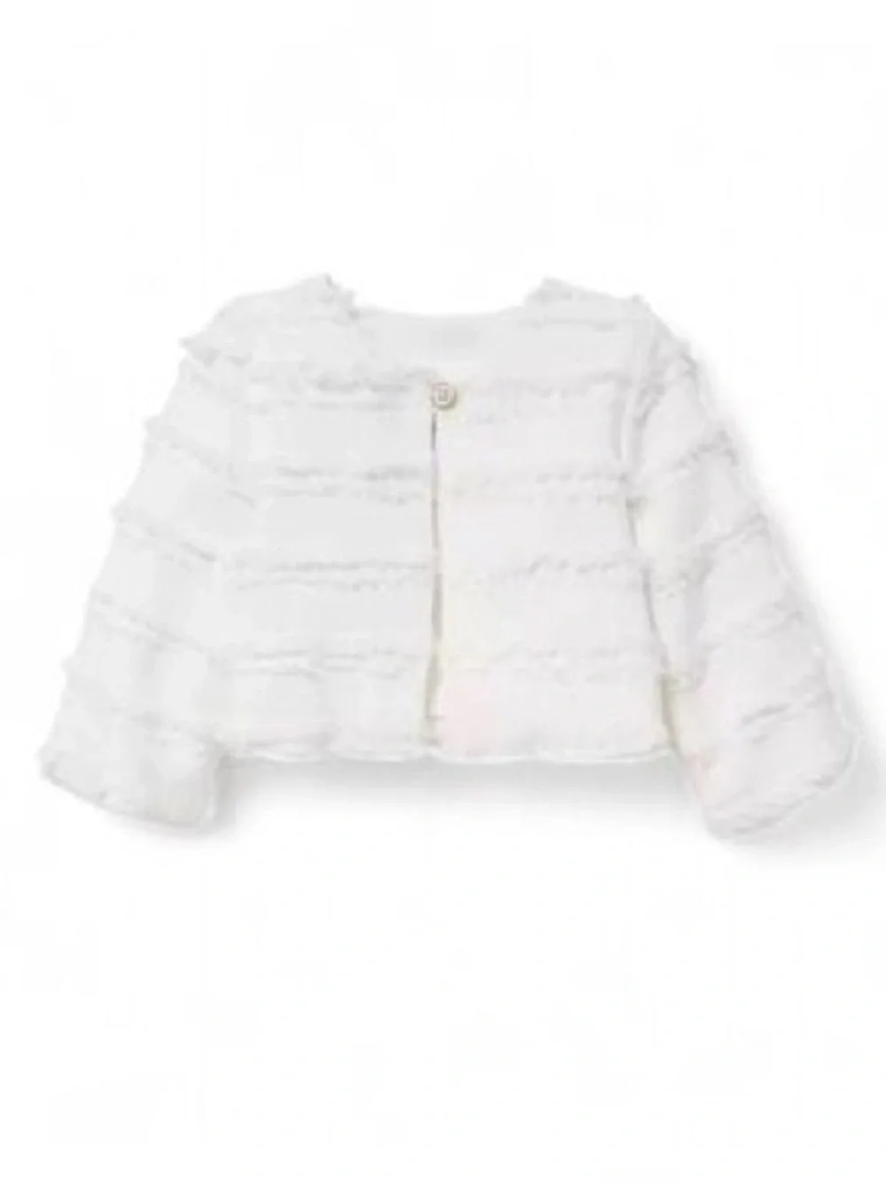 Janie and Jack • White Fringe Jacket